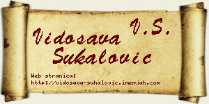 Vidosava Šukalović vizit kartica